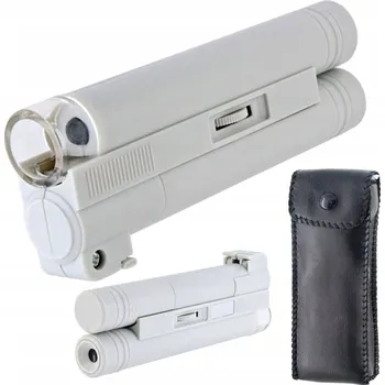 Lupa LUPA HODINÁŘSKÁ ŠPERKAŘSKÁ ZVĚTŠENÍ 30 60 90 PODSVÍCENÍ LED UV