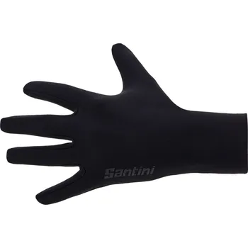Cyklistické rukavice SANTINI Cyklistické rukavice dlouhoprsté - ALDO - černá XL