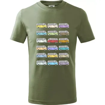 Dovolená obytňákem - Tričko dětské bavlněné - 146 cm/10 let ( Khaki )