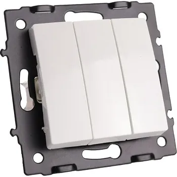 vypínač Trojitý vypínač Klasik Argo bílý 494714