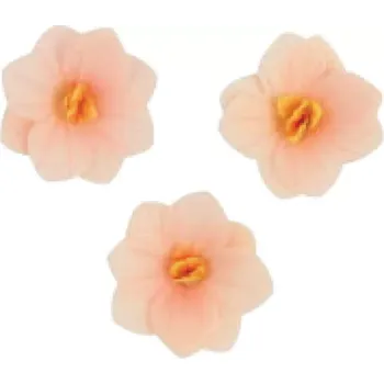 Jedlá dekorace na dort Dekorace oplatková - Hortenzie pudrová 3 ks