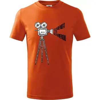 Chlapecké tričko Legenda za kamerou - Tričko dětské bavlněné - 158 cm/12 let ( Oranžová )