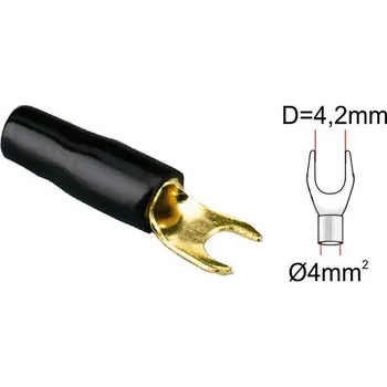 Kabelová vidlička ACV 30.4440-03 (1 ks) černá