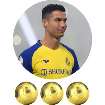 Jedlá dekorace na dort Ronaldo č.6 jedlý papír 20 cm - Bez úprav / Jedlý papír / Bez decor gelu