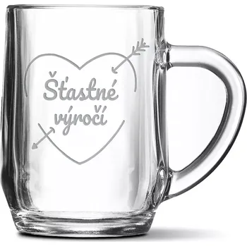 Sklenice Sablio Půllitr Šťastné výročí: 0,5