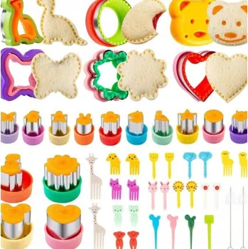 Vykrajovátko FORMIČKY VYKRAJOVÁTKA NA CUKROVÍ OVOCE ZELENINY SENDVIČŮ CHLEBA VIDLIČKY 48x