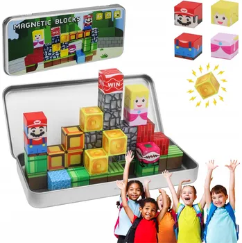 ostatní stavebnice Stavebnice 35 el. Konstrukční čtvercové bloky Pixele Krychle