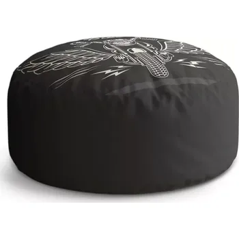 Taburet Sablio Taburet Circle Harley-Davidson S křídly: 38x48 cm