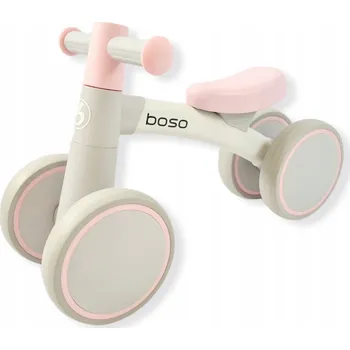 Odrážedlo Odrážedlo pro roční dítě Premium MILA šedé růžové s růžovým sedlem