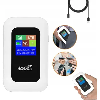PŘENOSNÝ MOBILNÍ MODEM ROUTER NA SIM KARTU 4G LTE WIFI 150 MB/S