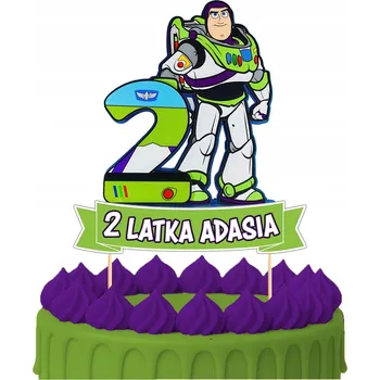 Obraz ZÁPICH DO DORTU Narozeninová Ozdoba na Dort Sto Let BUZZ ASTRAL TOY STORY WOODY Toppery 4 ks