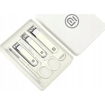 Sada na zdobení nehtů kleštičkami / 6dílná sada/bílá