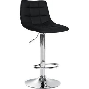 Barová židle LRCZ Barová židle Jerry imitace kůže Barva: šedá, Barva rámu: chrom