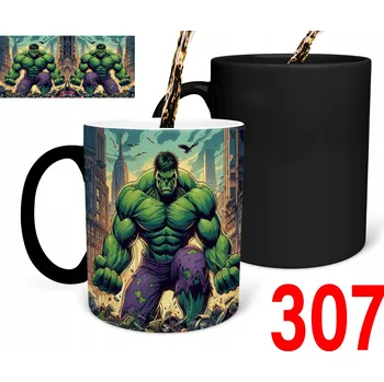 Kouzelný hrnek s potiskem DÁREK Hulk Kapitán Amerika Thor + JMÉNO DÁREK