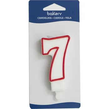 Dortová svíčka Svíčka na dort , číslice 7 - Decora