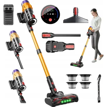 Vysavač VYSAVAČ AKUMULÁTOROVÝ TYČOVÝ BEZSÁČKOVÝ ELEKTROKARTÁČ LED 6V1 550W