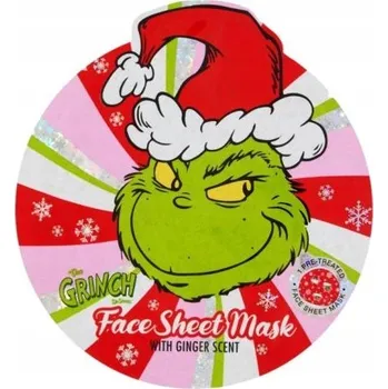 Pleťová maska Intenzivně hydratační pleťová maska Grinch textilní maska