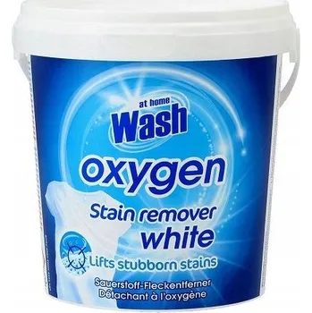 Odstraňovač skvrn At Home Wash Oxygen Odstraňovač skvrn na bílé prádlo 900g Ultra White