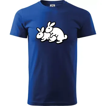 Pánské tričko Dupající králící - Triko extra velké (5-8XL) - 6XL ( Královská modrá )