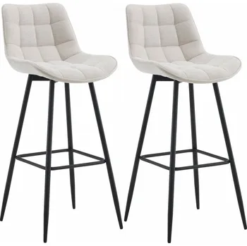 Barová židle LRCZ Sada 2 barových židlí Dartford Barva: černá, Materiál: Velvet