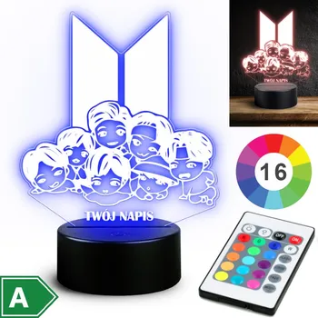 Lampička Noční lampa ELP vícebarevná