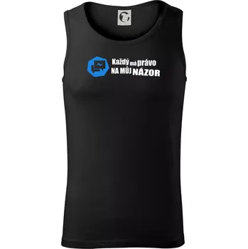Každý má právo na můj názor - Tílko pánské Core - S ( Černá )