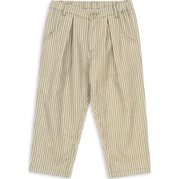 Dětské bavlněné kalhoty Konges Sløjd FRANKIE PANTS GOTS zelená barva, KS103813 KS103813.9BYA 19X, vel. 98