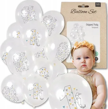 Balónek Balónky ORIGAMI ROCEK průhledné TRANSPARENTNÍ