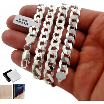 Řetízek stříbro PÁNSKÝ STŘÍBRNÝ ŠIROKÝ ŘETÍZEK PANCR PLNÁ 925