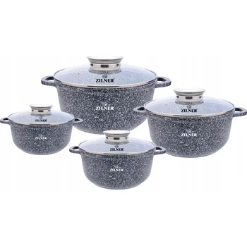 Sada nádobí Sada hrnců Zilner Premium hliníková 8 dílů