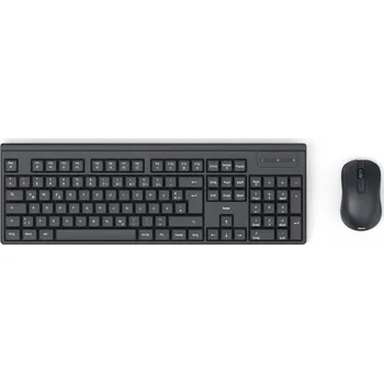 Klávesnice Hama sada Klávesnice a Bezdrátová Myš WKM100 univerzální 2,4 GHz Tichá
