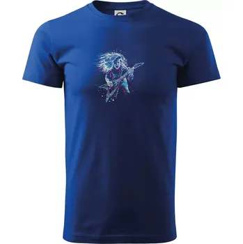 Pánské tričko Rock splash - Triko extra velké (5-8XL) - 6XL ( Královská modrá )