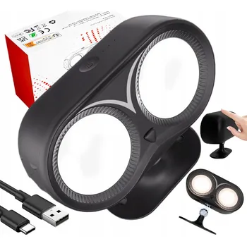 Svítilna LED BEZDRÁTOVÁ NÁSTĚNNÁ LAMPA / SVÍTILNA S STMÍVÁNÍM A 3 REŽIMY BAREV