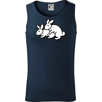 Dupající králící - Tílko pánské Core - L ( Námořní modrá (velmi tmavá - téměř černá) )