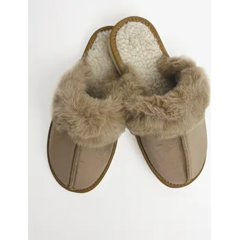 Dámské pantofle Zateplené uzavřené papuče s kožešinou model 112, VELIKOST 37