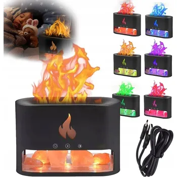 Zvlhčovač vzduchu Difuzér pro esenciální oleje LED - EFEKT PLAMENE