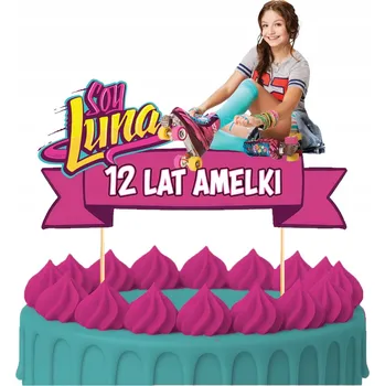 Obraz ZÁPICH DO DORTU Narozeninový Sto let SOY LUNA KOLEČKOVÉ BRUSLE KOLEČKOVÉ BRUSLE POSTAVY TOPPERY 7