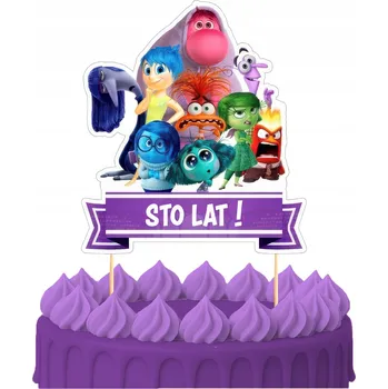 Obraz ZÁPICH DO DORTU Narozeninový Topper Sto Let V HLAVĚ SE NEVEJDE POSTAVIČKY