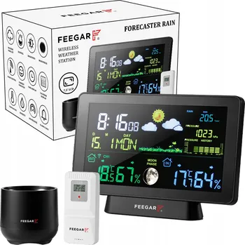 Meteostanice Bezdrátová meteorologická stanice Feegar Rain 7.5" s dešťoměrem a barometrem