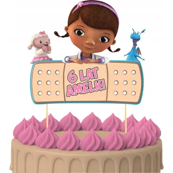 Obraz ZÁPICH DO DORTU Narozeninový Topper Sto Let Ordinace pro plyšáky Postavičky Toppery 8