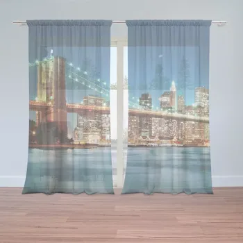 Záclona Sablio Záclony Rozsvícený most 2: 2ks 150x250cm