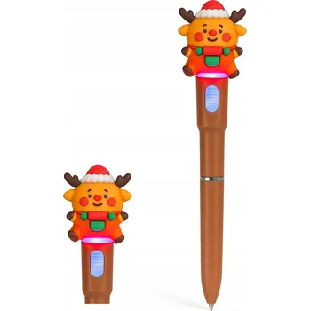 Vánoční dekorace Propiska LED Sob modrý inkoust, LED svítící