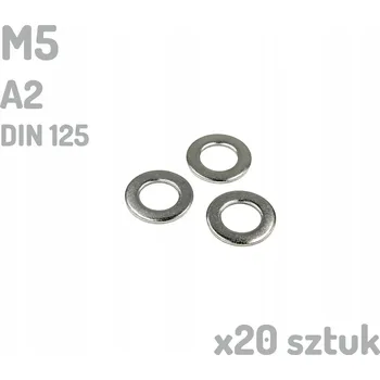 Matice Nerezová podložka A2 M5 DIN 125 INOX x20 kusů