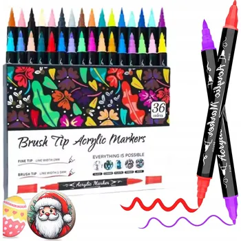 AKRYLOVÉ POPISOVAČE SADA 36 KS FIXY Fixy Popisovače VODĚODOLNÉ S BARVOU