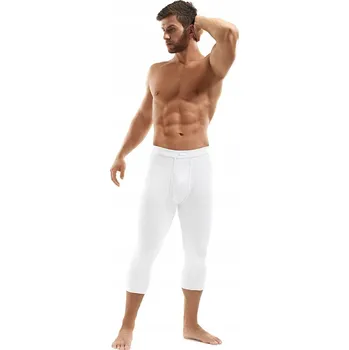 Dámské legíny Tříčtvrteční spodky SALTEX e.CLASSIC S - bílý proužek