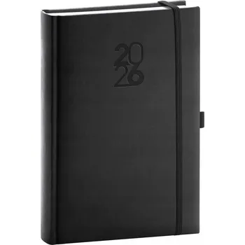 Diář NOTIQUE Denní diář Aprint Top 2026, černý, 15 x 21 cm
