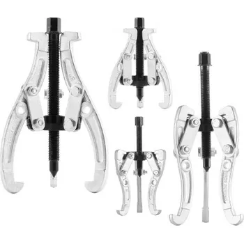 Stahovák Sada stahováků ozubených kol VEVOR, 3čelisťový stahovák ložisek s otočnými čelistmi 76,2 mm/101,6 mm/152,4 mm/203,2 mm, 2čelisťový/3čelisťový stahovák kladek, 4dílná sada stahováků ložisek pro demontáž setrvačníku ložisek kladky