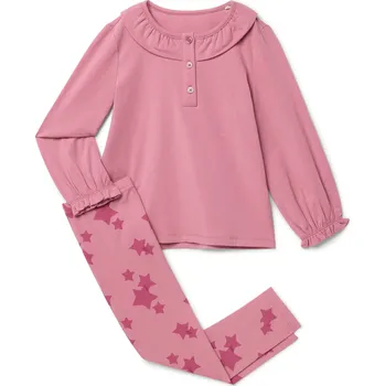 Dívčí oblečení 711595 - Tchibo - Dětské triko a legíny - pro dívky - vel. 122/128 - barva: růžová