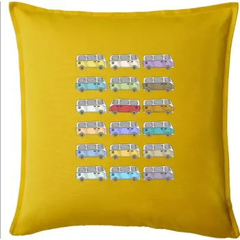 Polštář Dovolená obytňákem - Polštář 50x50 - 50x50 - Pouze potah ( Žlutá )