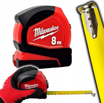 metr Svinovací metr 8 m MILWAUKEE Měřicí pásmo odolné proti pádům s ABS